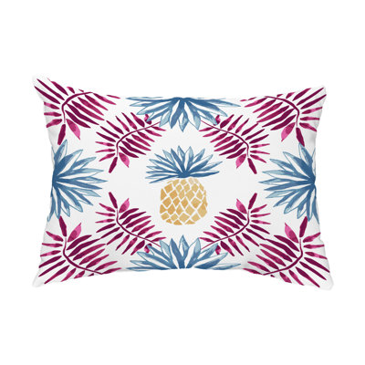  Housse et insert de coussin rectangulaire d'extérieur Pineapple and Spike