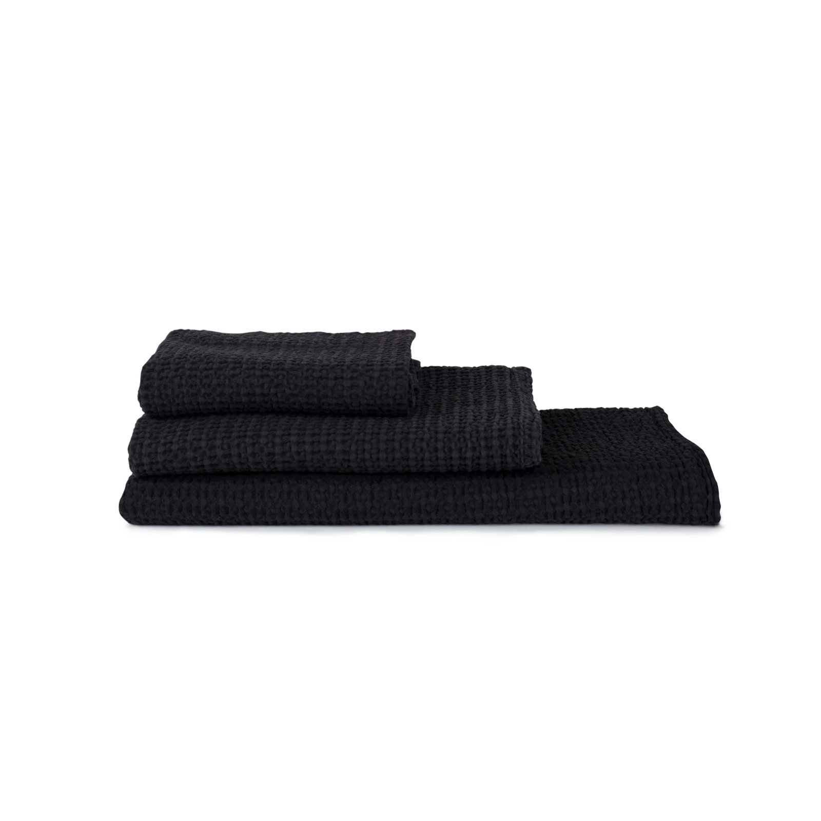 Simple 100% Cotton, Black, Hand Towel - 1 Pack