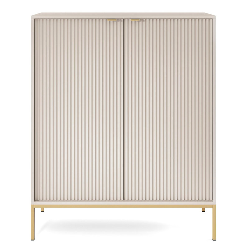Biagino Accent Chest, Cream/Gold