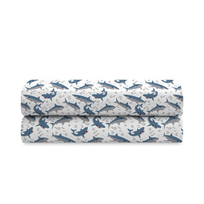 Ensemble de draps Dream Factory Sharks - bleu