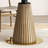 White&Walnut Round Sintered Stone Dining table-1137294857