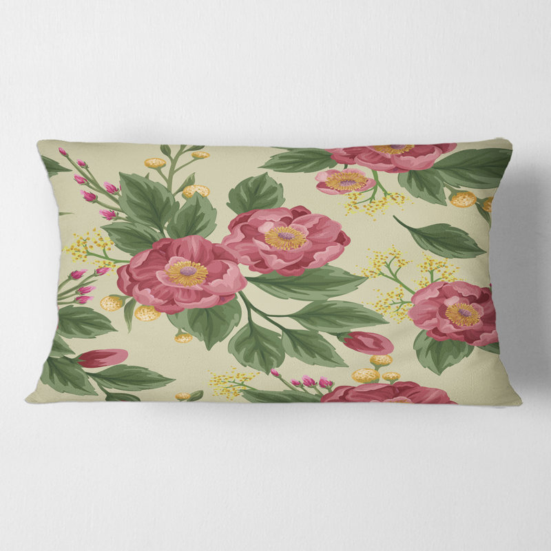 Floral Throw Pillow