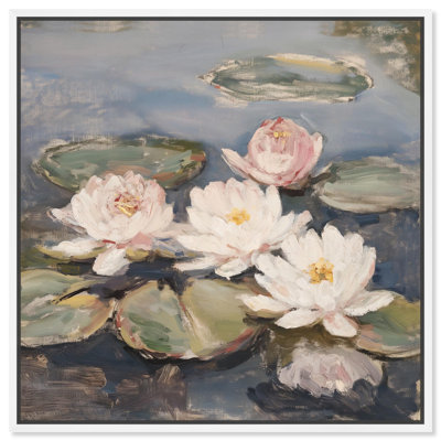 Water Lilies Canvas Floral Art by 
