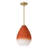 1-Light 9" Dimmable Modern Statement Gradient Glass Pendant Light