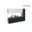 WALLKITCHENS FK-METROPOLITAN Panneau de fibres à densité moyenne (panneau de fibres à densité moyenne) l 132 x P 24 x H 96 ne s'applique pas à la cuisine complète en noir et blanc brillant -97830699