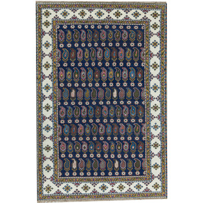 Hand-Knotted High-Quality Blue Area Rug