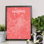 Madrid City Map - No Frame Print-608625962