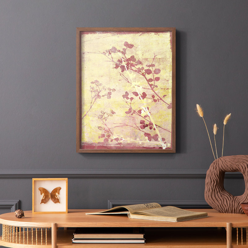 Reproduction encadrée en V sans cadre - bois massif, Brun, H 28 po x l 22 po