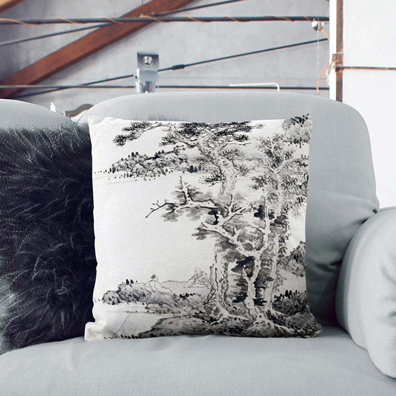 Square Throw Cushion, 40cm H x 40cm W x 15cm D