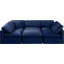 Ensemble modulaire de coin en velours 6 pièces Itala-94482516