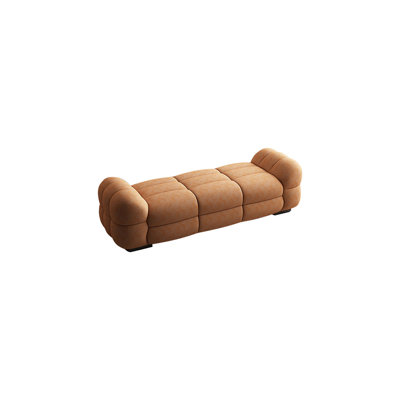 Banc rembourré doux et confortable en microfibre / microsuède