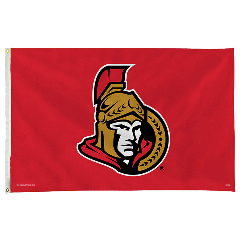 Drapeau maison en polyester canucks, Edmonton Oilers, H 36 po x l 36 po