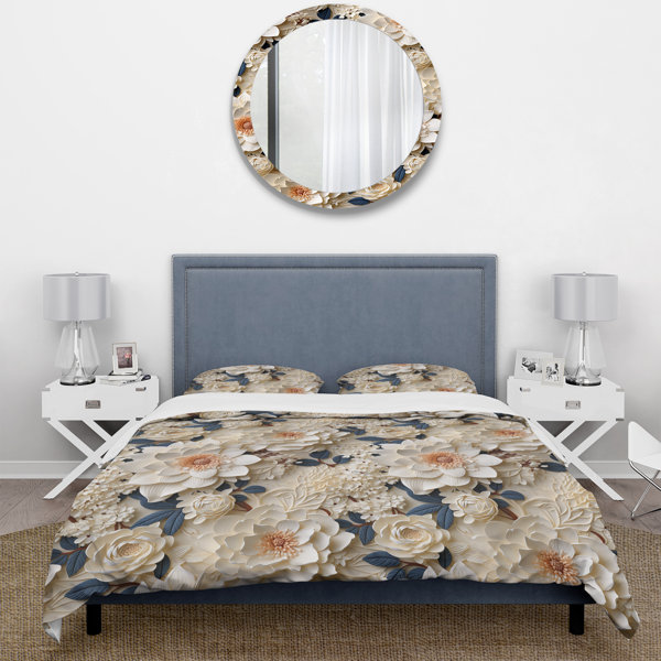 East Urban Home Wahidah No Floral Duvet Cover Set | Wayfair