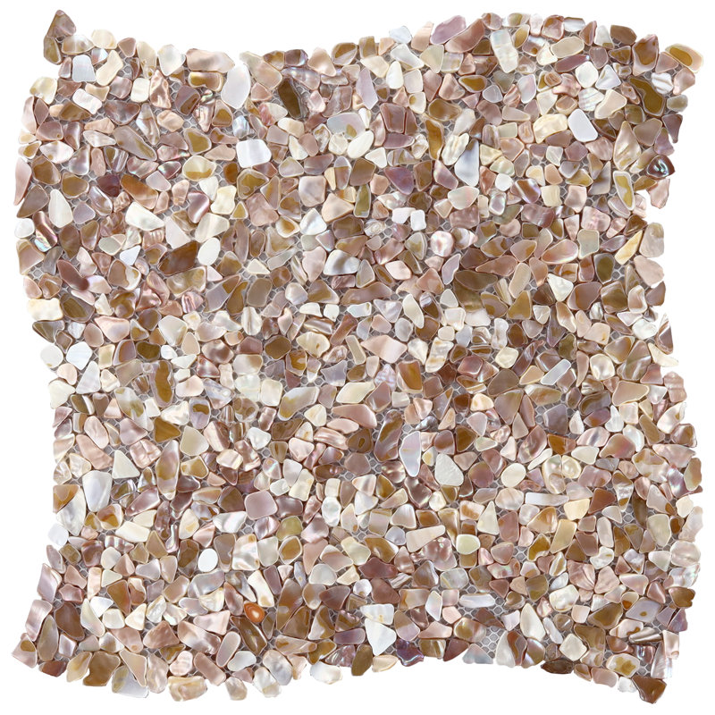 Baroque 12" x 12" Seashell Mosaic Wall Tile