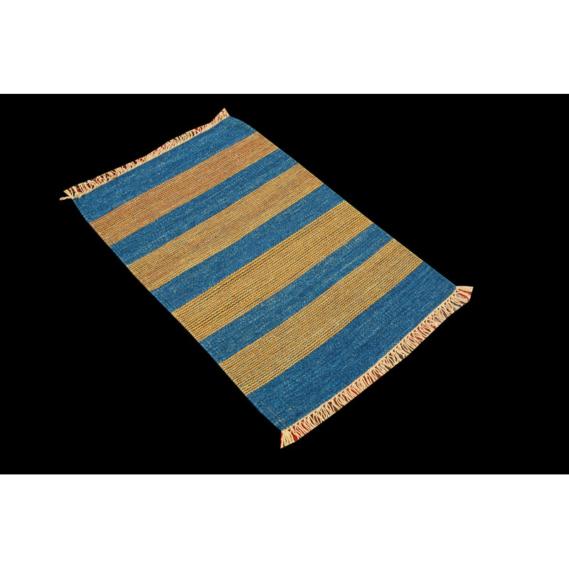 Leonard Striped Hand Loomed 60cm X 60cm Area Rug