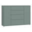 Modern 4-drawer, 2-door sideboard, engineered wood, 143.9 cm W x 99.1 cm H x 34.9 cm D-124889385