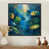 Toile avec cadre flottant noir