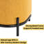 Tabouret d'appoint et repose-pieds jaune moutarde de 18 po Daryla-528914403