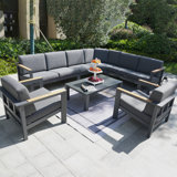8 - Person Patio Conversation Sets with Cushions