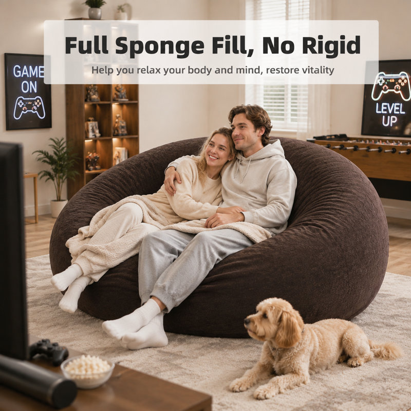 Bean Bag Chair, Brown