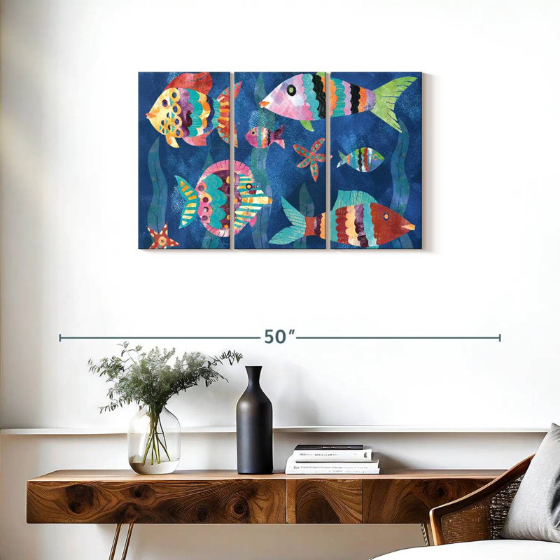 Ashelle Boho Reef Fish III, H 20 po x l 33 po