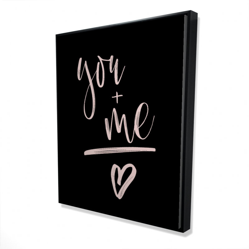 You + Me Print On Canvas