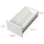 Petite armoire de présentation blanche à 4 niveaux et 3 tablettes latérales à 3 tiroirs latéraux pour bureau personnel et salon-609506226-609506227