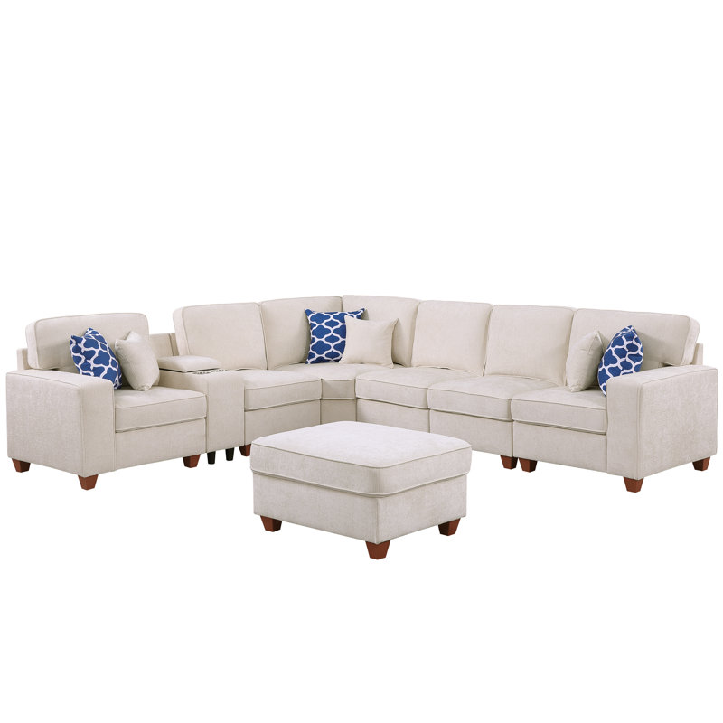 Canapé modulaire Naomi, Chenille beige