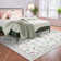 Insect Floral Area Rugs Modern Accent Carpet with Non-Slip Backing, Stain-Resistant Low Pile Floor Cover, Machine Washable Ultra-Soft Indoor Mat for Living Room, Bedroom, Kitchen