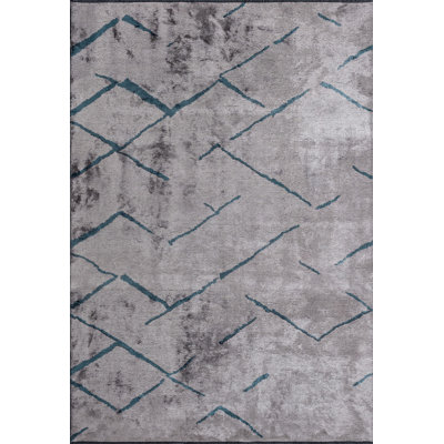 Tapis bleu / gris Rapture