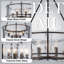 Lustre tambour en verre 6 lumières-1947055557