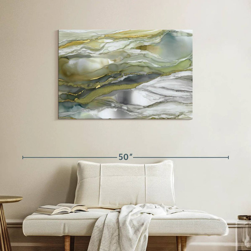 Avery Marbled Glass I, 26" H x 39" W
