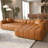 Lasker Modern L-Shaped Sectional With Solid Wood Legs And Stylish Tufted Design