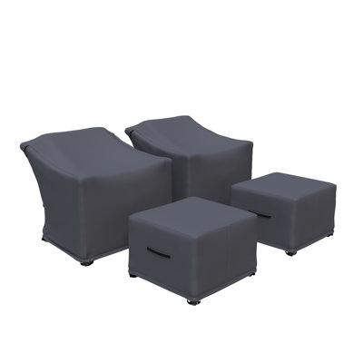 Meriwether Outdoor Patio Furniture Covers For Chairs And Ottoman by Latitude Run