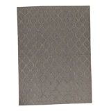 Cotton Geometric Area Rug in Brown