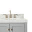Ariel Cambridge 36 po Meuble-lavabo décalé à droite avec 2 po Comptoir en marbre de Carrare-105903777
