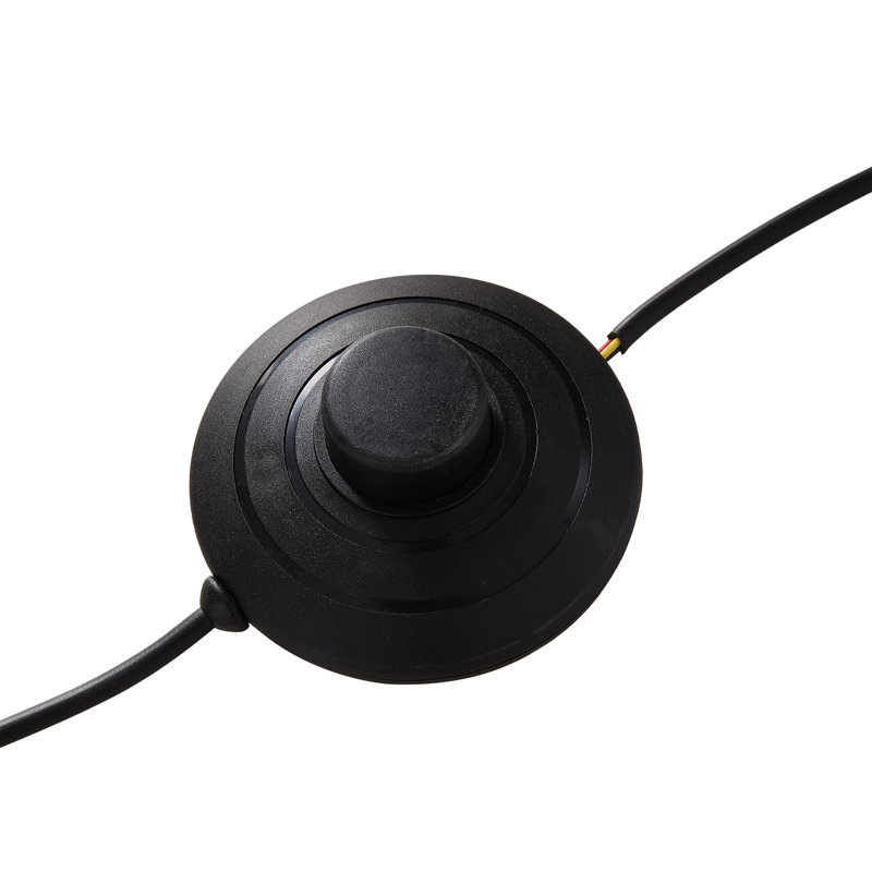 146cm Polished LED Torchiere Floor Lamp with USB and Outlet, Black