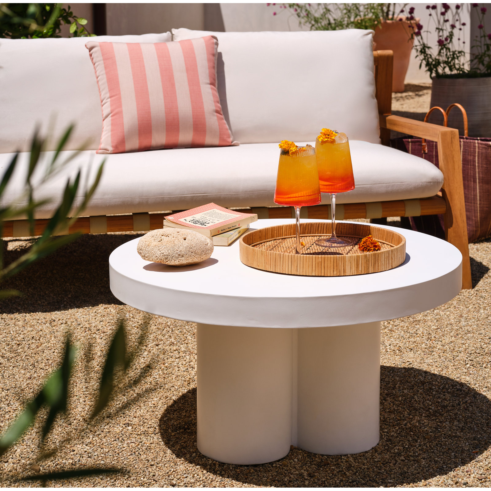 Charlotte 61" Teak Garden Bench with Sunbrella®