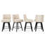 Ensemble de 4 tabourets de comptoir pivotants 25,98 po Dryver-93940906