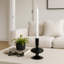 Sculptural 5" Glass Candle Holder - Modern Tabletop Candle Holder with Rounded Accent Base-1442908120