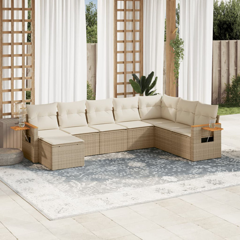 Vidaxl Garden Sofa Set Beige