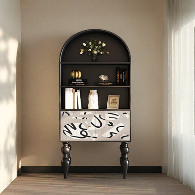 Modern simple decorative arched bookcase