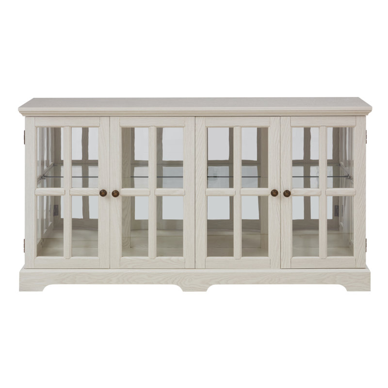 LED Curio Display Cabinet, White