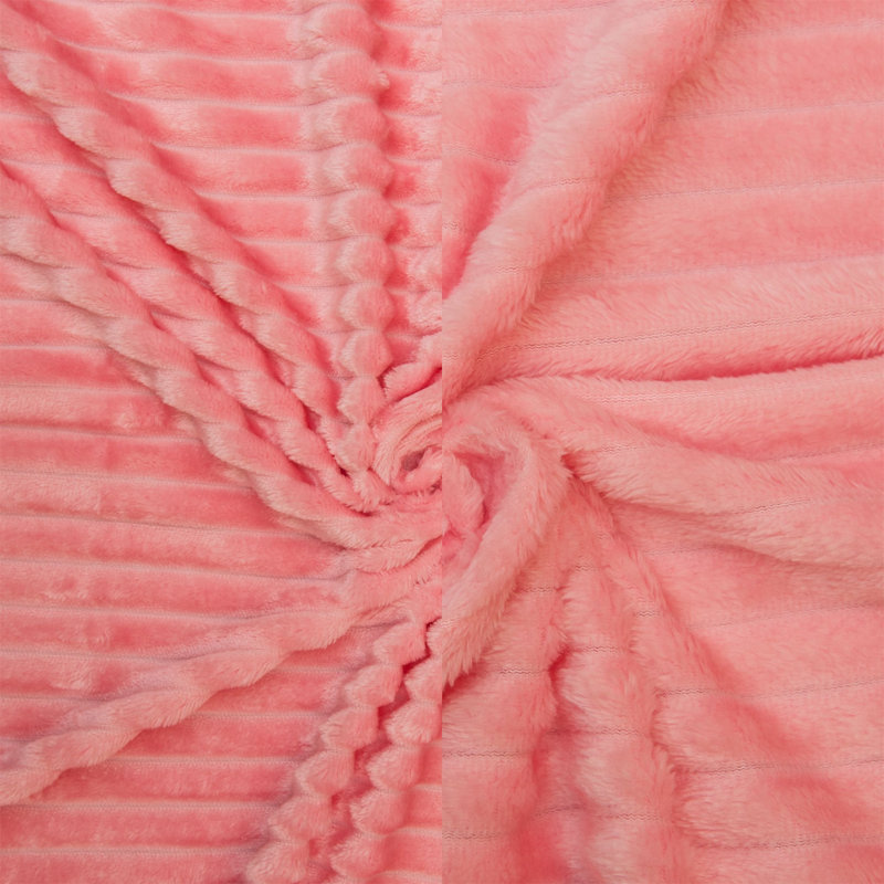 Couverture en flanelle ultra-douce, Rose