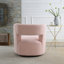 Fauteuil demi-tonneau pivotant en tissu Teddy-1660055781