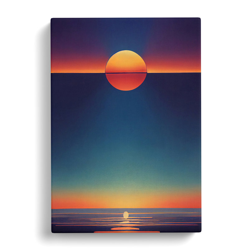 Pure Abstract Sunset - Wrapped Canvas Print, 50cm H x 35cm W x 3cm D