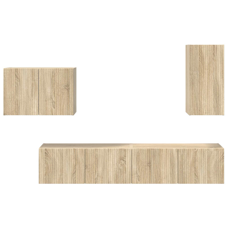 TV Stand for TVs up to 77", Sonoma Oak