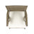 Outdoor Acacia Wood Dining Chair, Gray And Crème