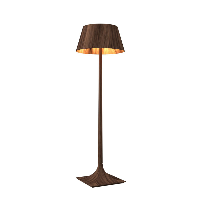 Nosltalgia 7087'' Traditional Floor Lamp, American Walnut, American Walnut