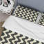 Ensemble de housse de couette beige Mid-Century Wave Lines III - Mid-Century-109174197